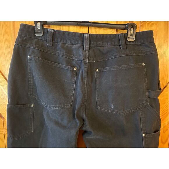 Duluth Trading Men’s Carpenter Jeans Black READ Size 38x32 (5521) - Picture 7 of 10